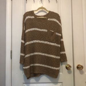 DOUBLE ZERO - Striped Oversized Sweater
